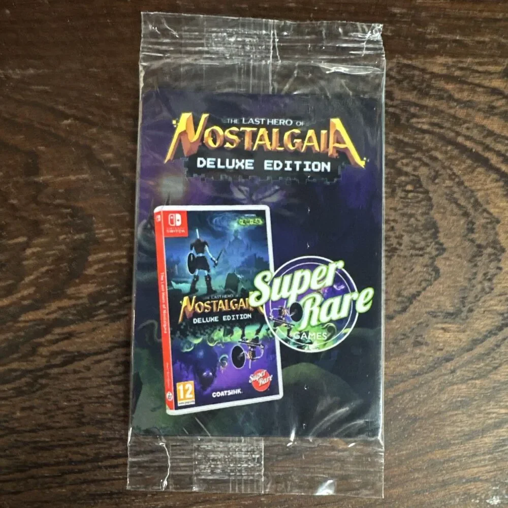 The Last Hero of Nostalgaia Super Rare Games SRG Trading Card Pack Sealed Switch